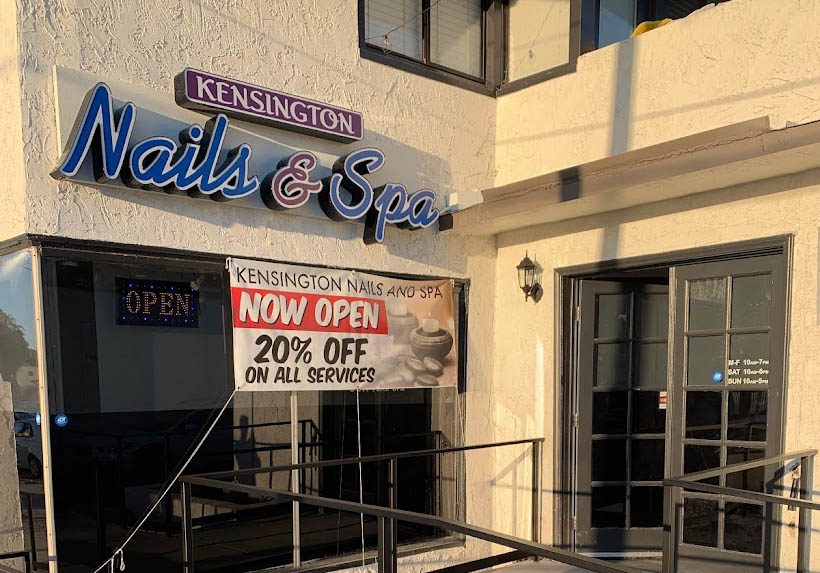 Kensington Nails & Spa on Adams Ave, San Diego, offers expert manicures, pedicures, and relaxing spa treatments.