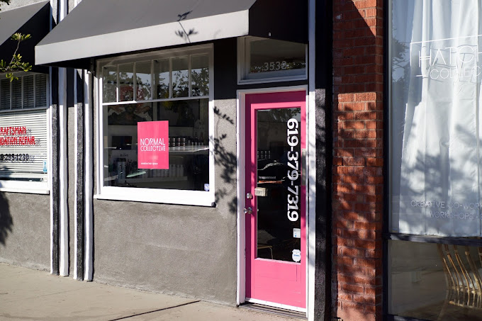 The Normal Collective on Adams Ave, San Diego, specializing in creative haircuts, custom coloring, and modern styling.