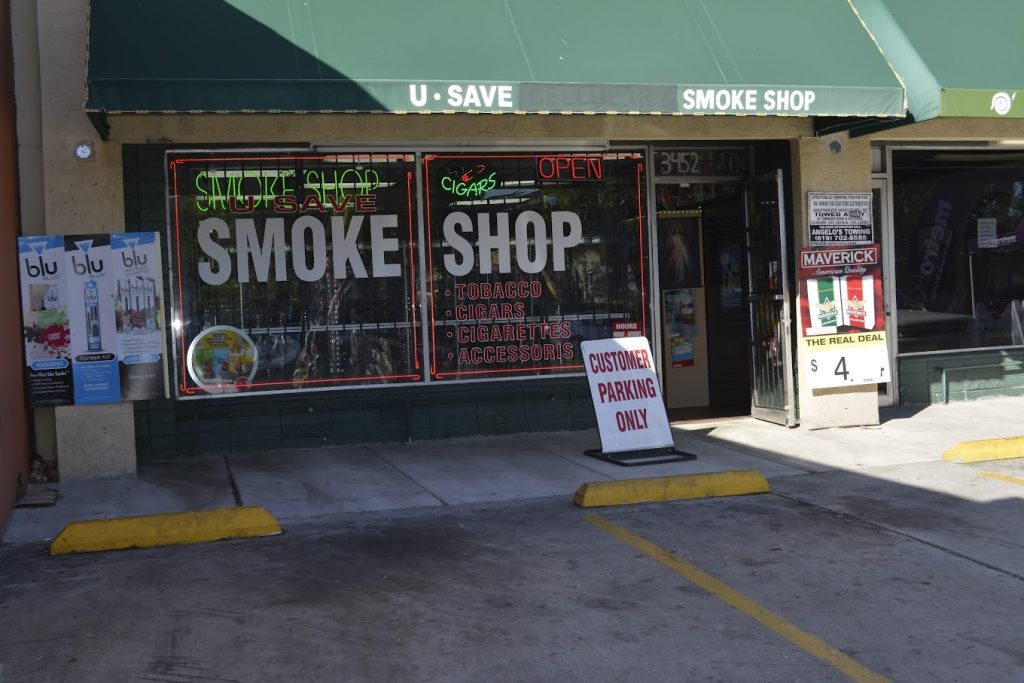 U-Save Smoke Shop in San Diego offering a variety of affordable smoking products and accessories.