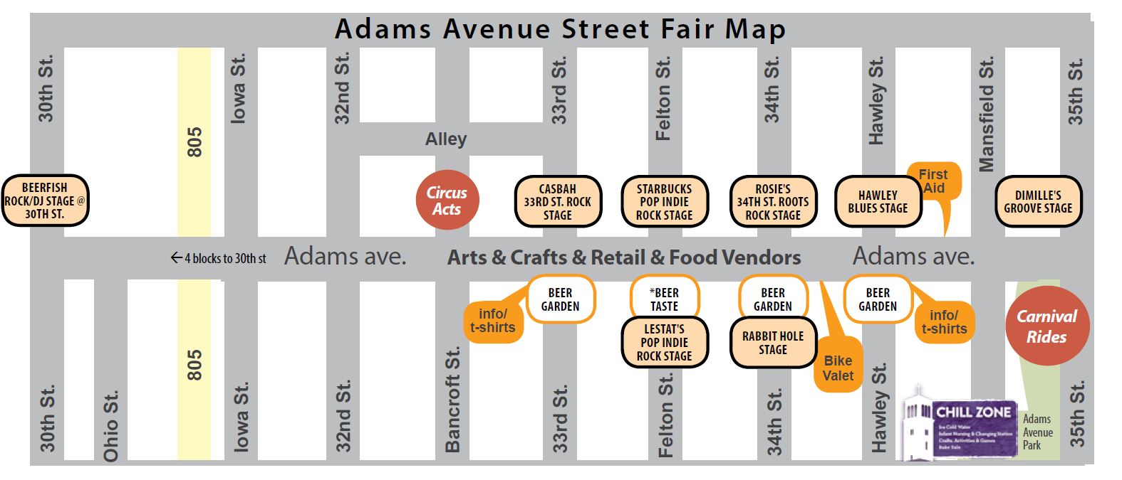 Adams Avenue Street Fair San Diego Adams Avenue Business Association