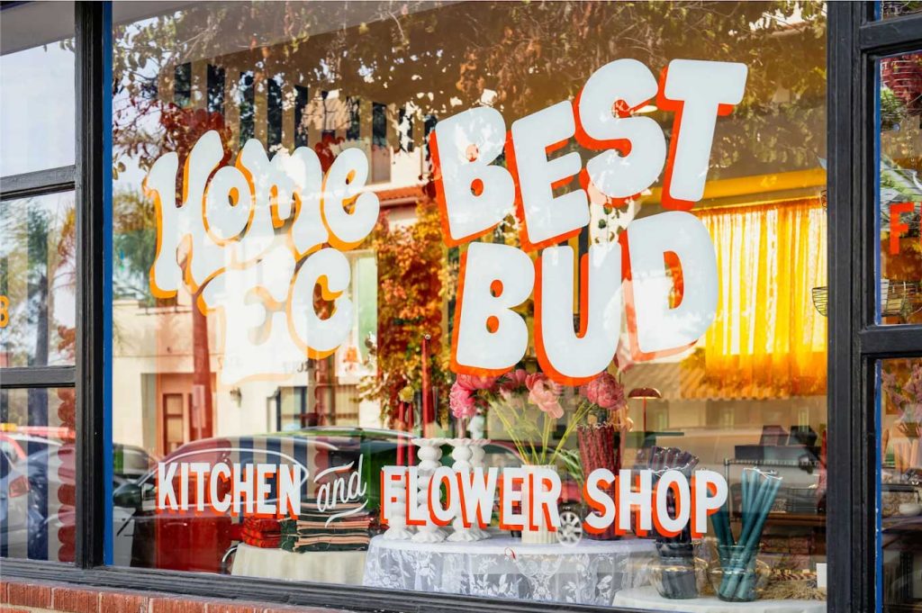 Best Bud Floral storefront in San Diego, featuring fresh flower arrangements and custom bouquets.