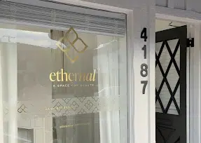 Ethernal Beauty storefront in San Diego offering skincare and beauty treatments.