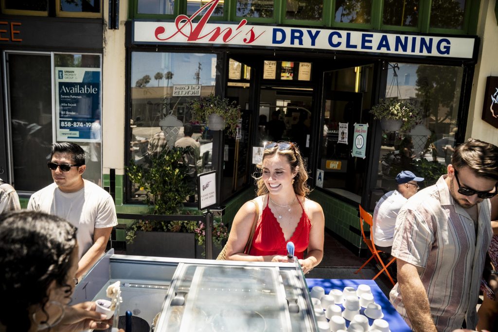 An’s Dry Cleaning serves up special tasting items to participants in the 2025 Taste of Adams Avenue on Sunday, June 29, 2025 in San Diego, California. (Sam Hodgson / Uptown 11 Studios)